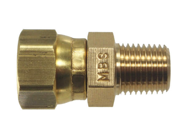 3/8" Female SAE Swivel X 1/4" Male NTPF Adapter